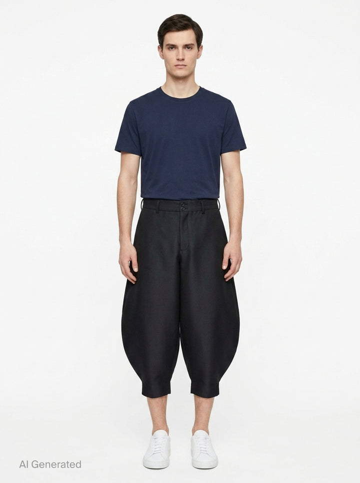Dobby Stripe A-Type Pants | Comme des Garçons Homme Plus | Club21 - front