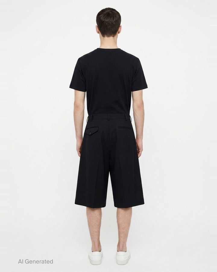 Wool Gabardine Medium Shorts | Comme des Garçons Homme Plus | Club21 - back