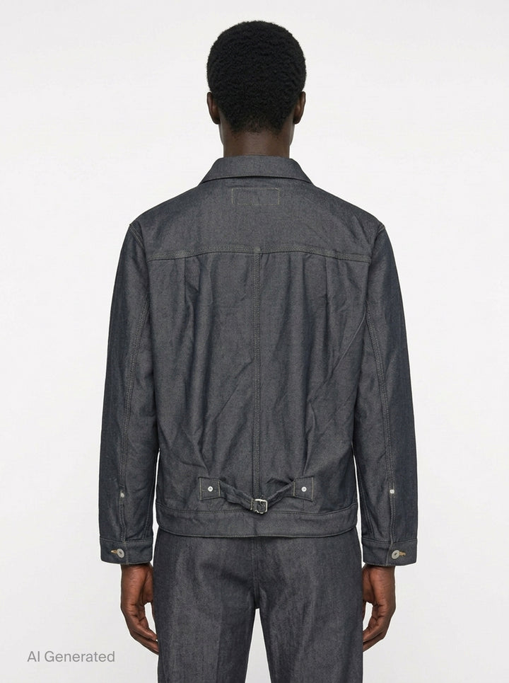 Polyester Serge Garment Dyed Blouson | Comme des Garçons Homme | Club21 - back