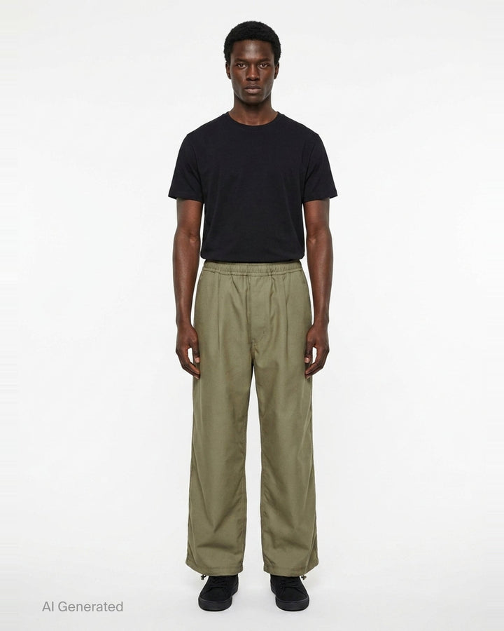 Polyester Twill Pants | Comme des Garçons Homme | Club21 - front