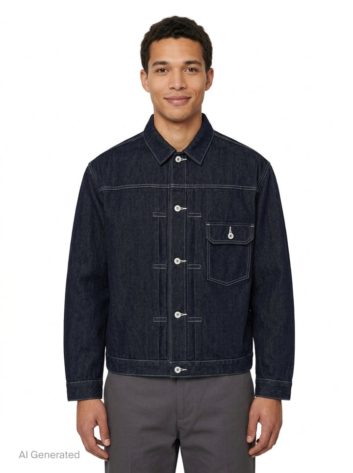 Reactive Denim Blouson | Comme des Garçons Homme | Club21 - front