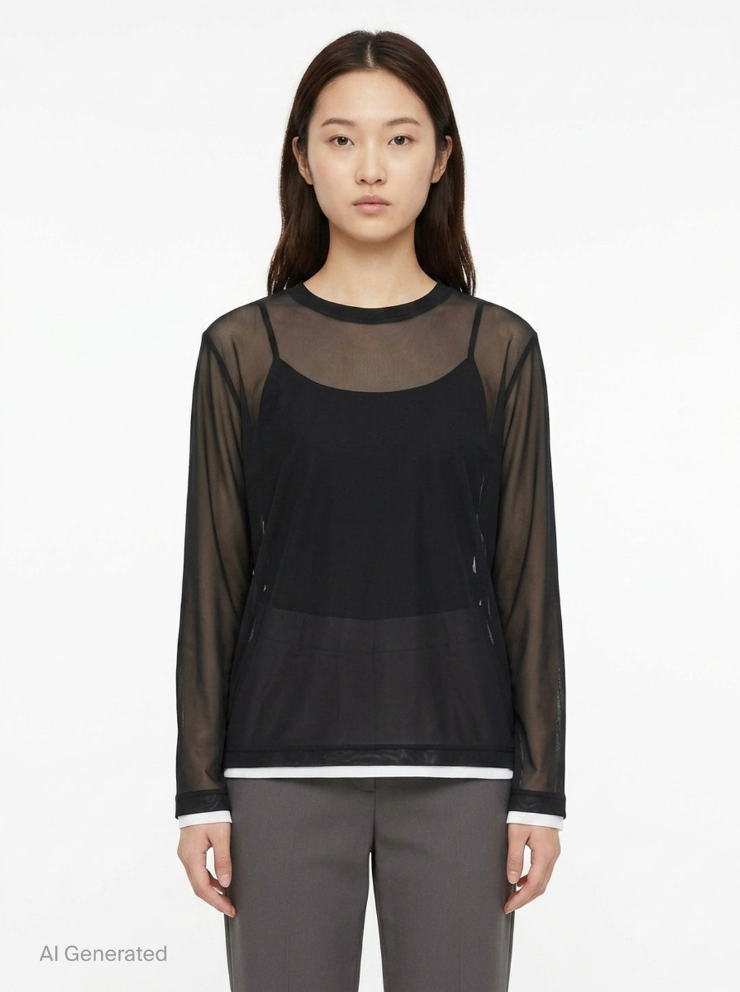 Layered Long Sleeve Tee | Comme des Garçons | Club21 - front
