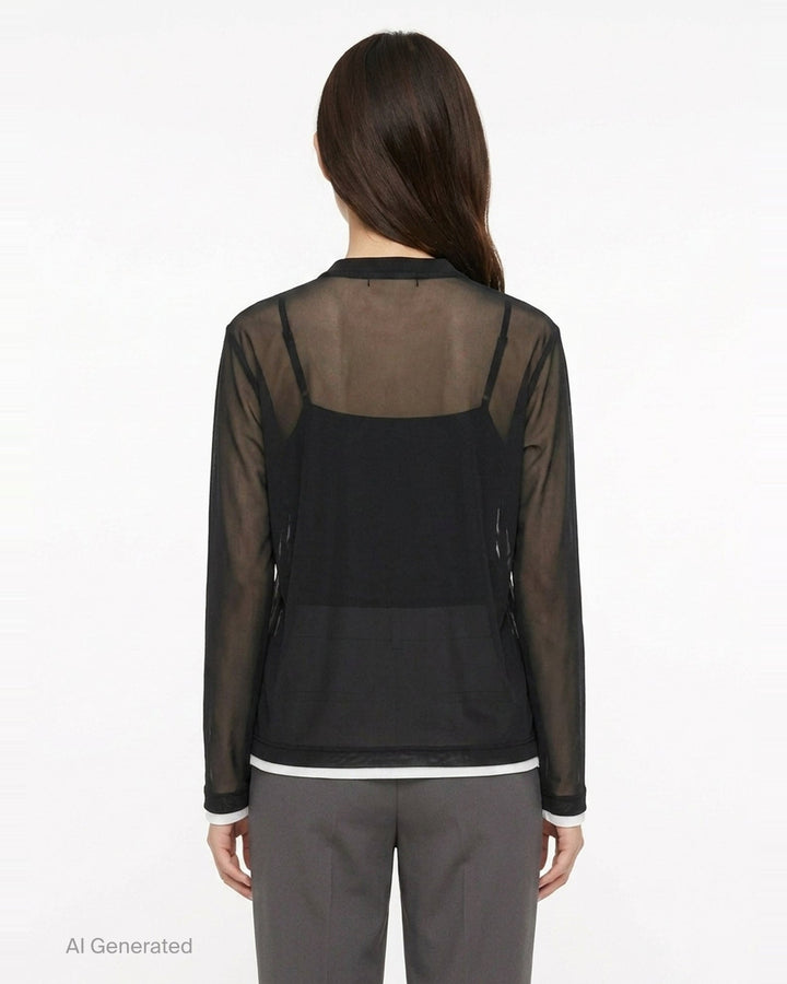 Layered Long Sleeve Tee | Comme des Garçons | Club21 - back