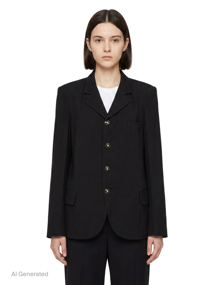 Longline Tailored Jacket | Comme des Garçons | Club21 - front