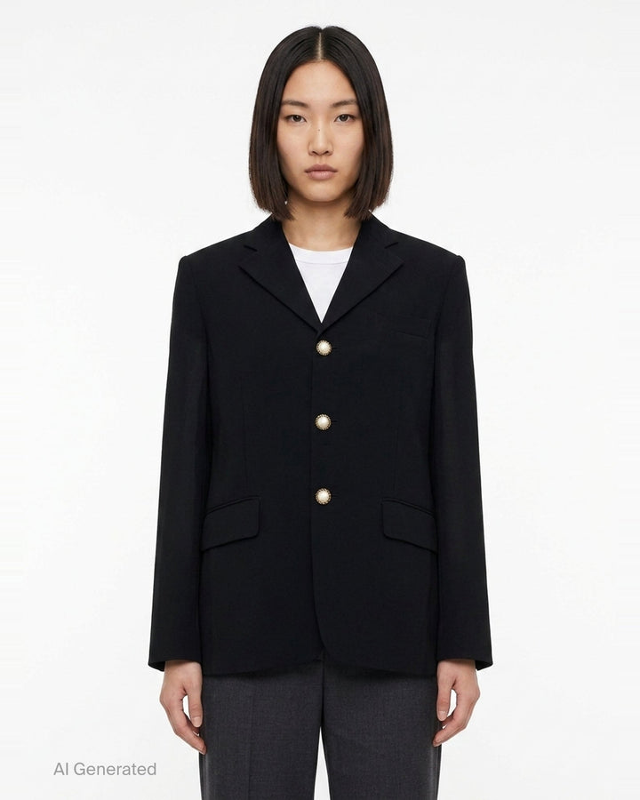 Notch Lapel Tailored Blazer | Comme des Garçons | Club21 - front