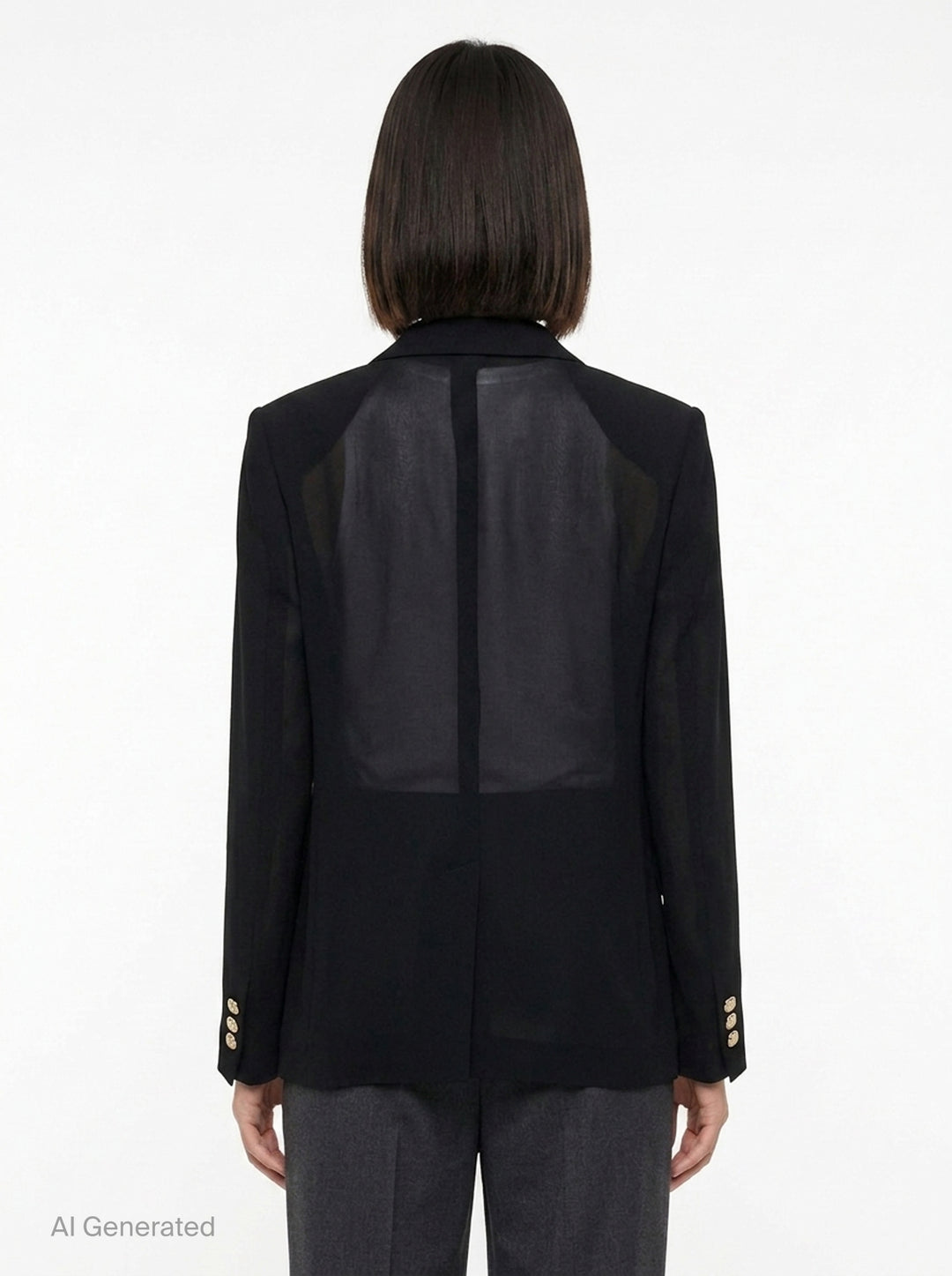 Notch Lapel Tailored Blazer | Comme des Garçons | Club21 - back