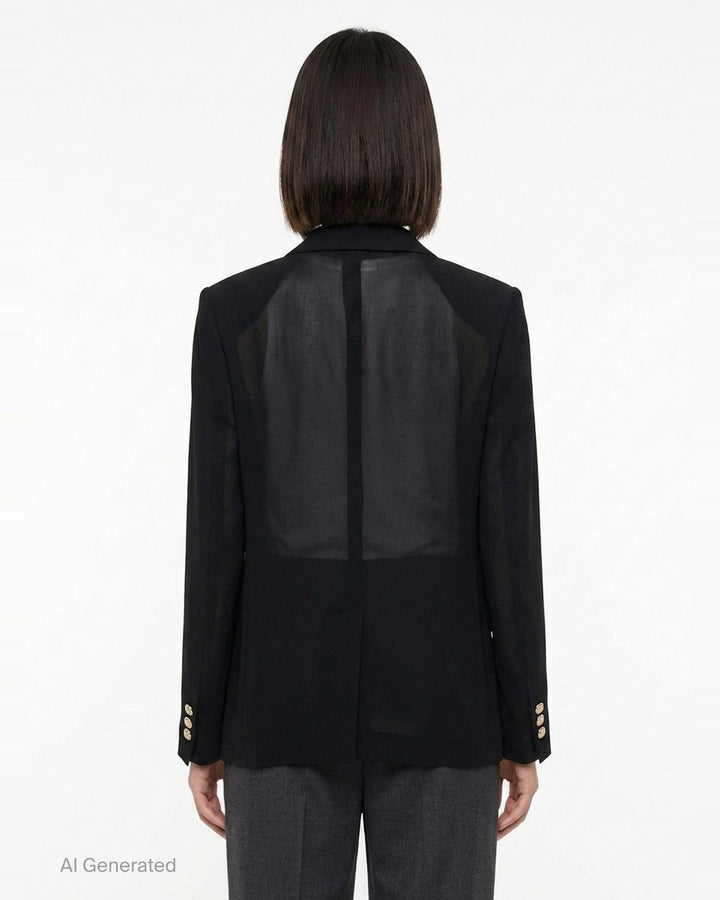Notch Lapel Tailored Blazer | Comme des Garçons | Club21 - back