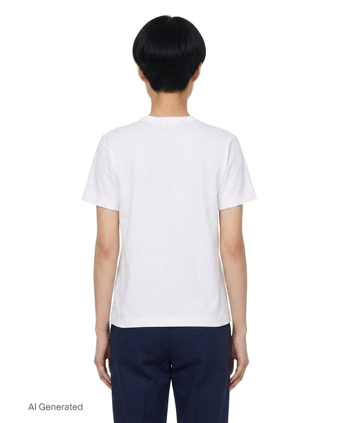 Camo Double Heart Short Sleeve Tee | Comme des Garçons PLAY | Club21 - back