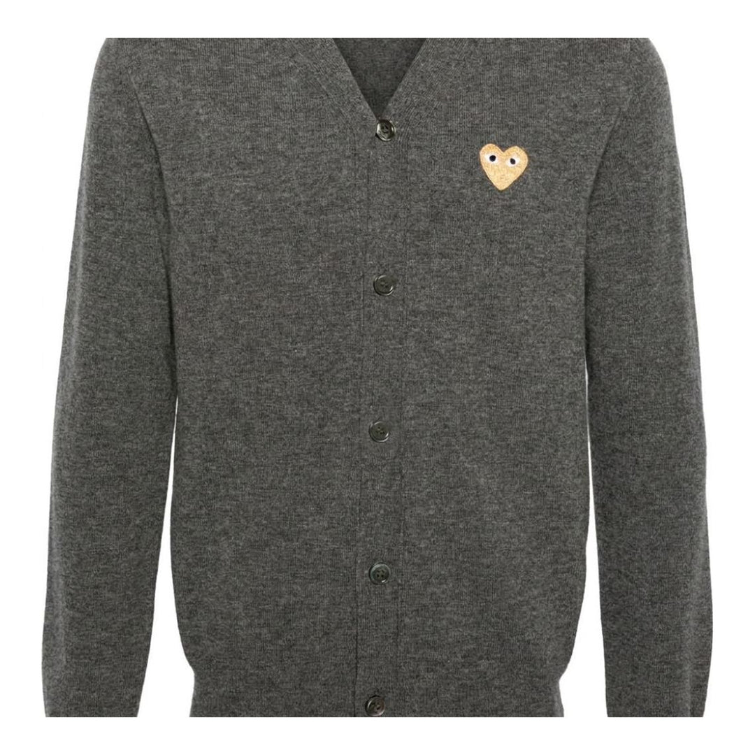 Gold Heart Knit Cardigan | Comme des Garçons PLAY | Club21 - packshot