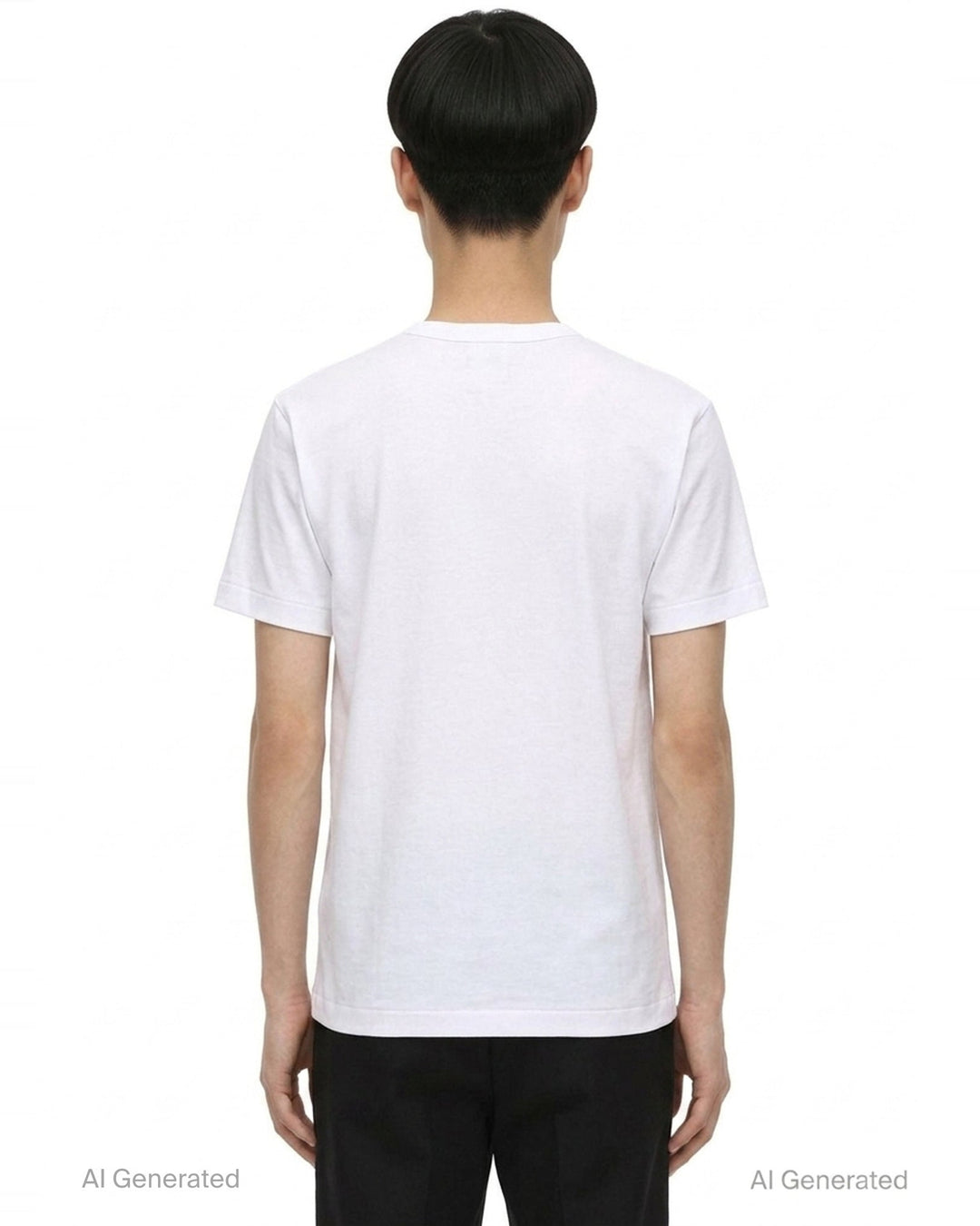 Multi Heart Graphic Tee | Comme des Garçons PLAY | Club21 - back