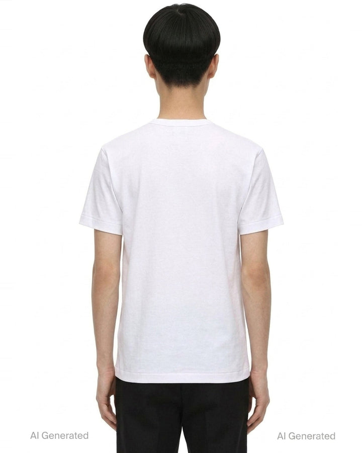 Multi Heart Graphic Tee | Comme des Garçons PLAY | Club21 - back