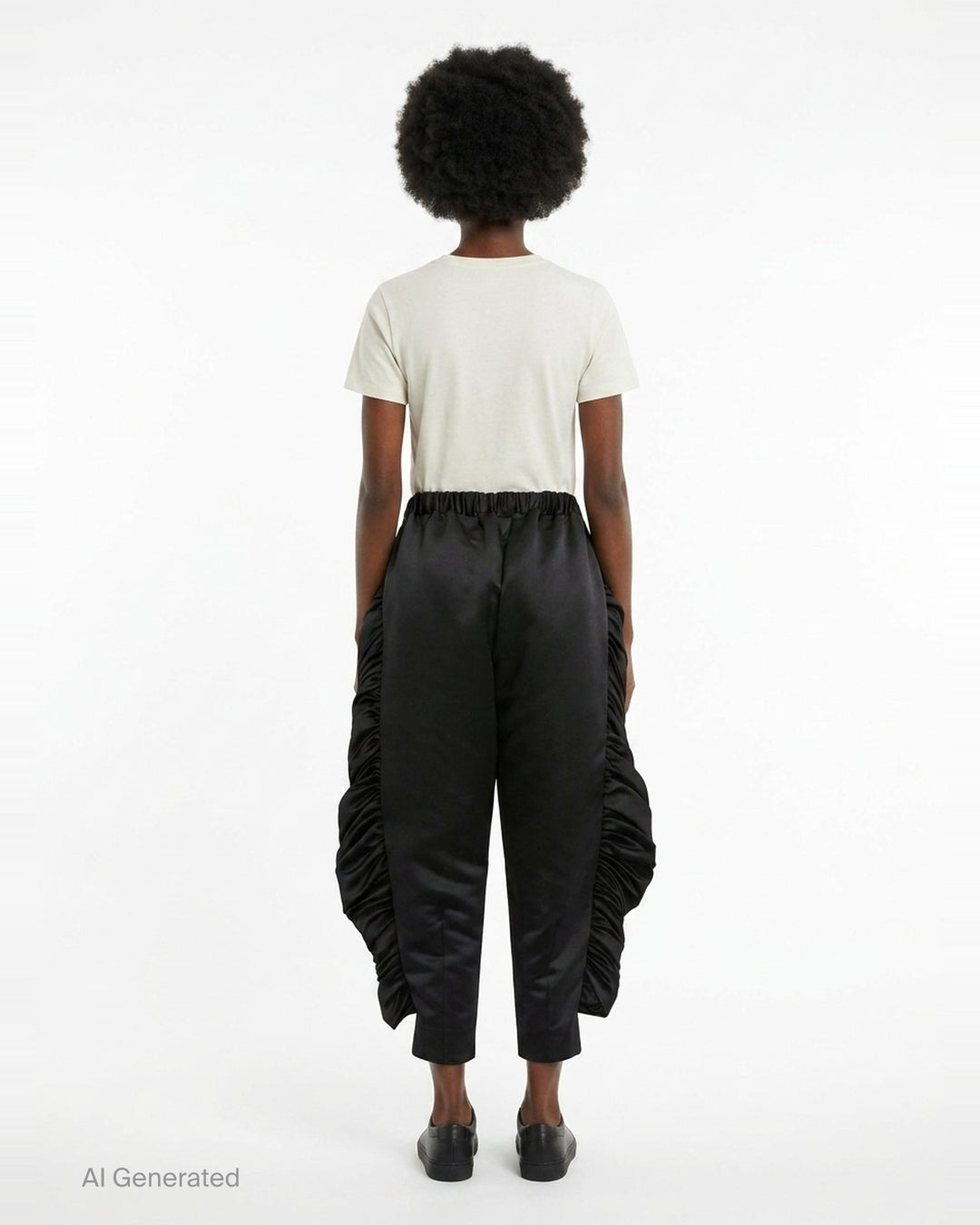 Rounded Silhouette Ruched Pants | Comme des Garçons | Club21 - back