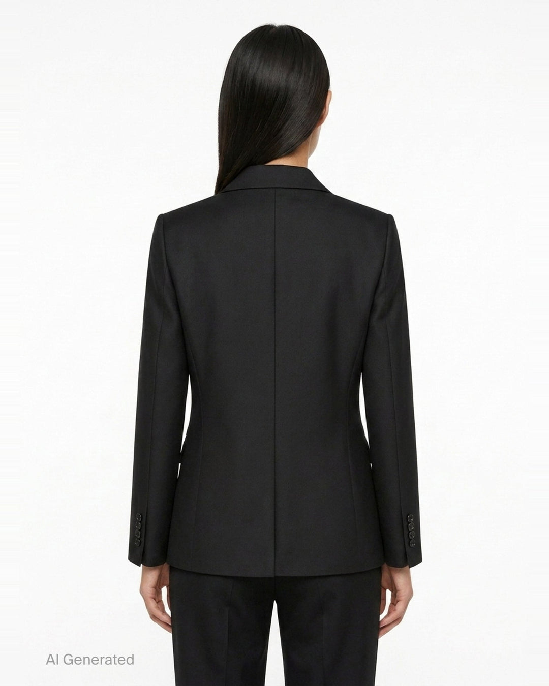Ruffled Satin Appliqué Blazer | Comme des Garçons | Club21 - back