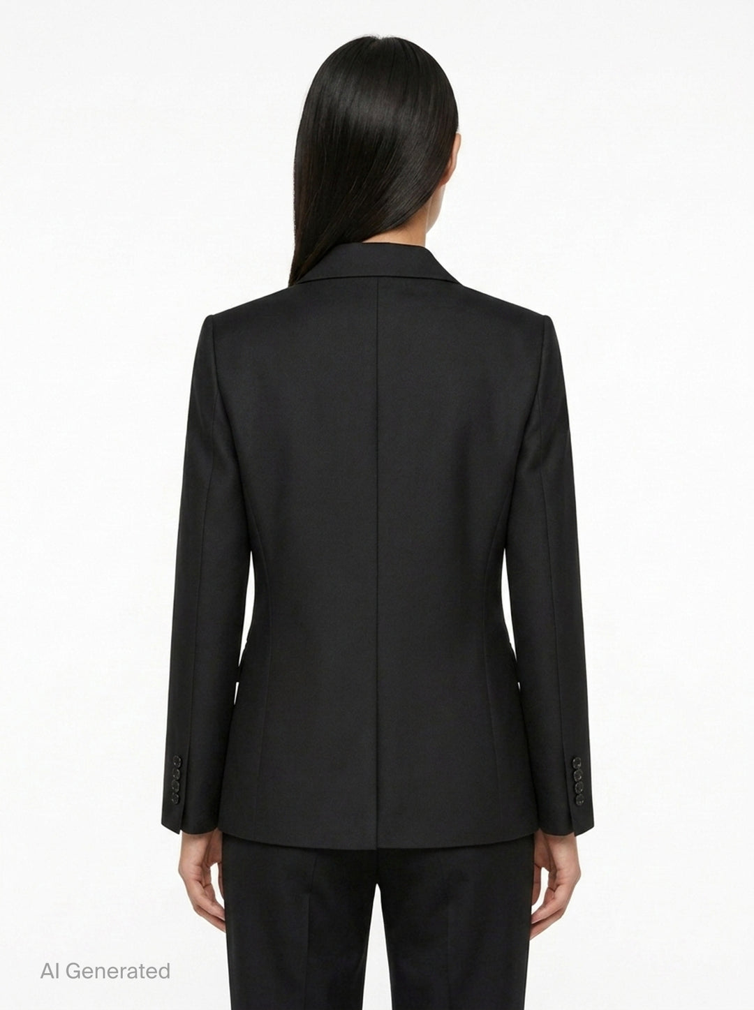 Ruffled Satin Appliqué Blazer | Comme des Garçons | Club21 - back