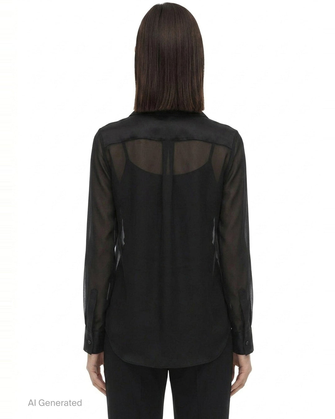 Sheer Peter Pan Collar Blouse | Comme des Garçons | Club21 - back