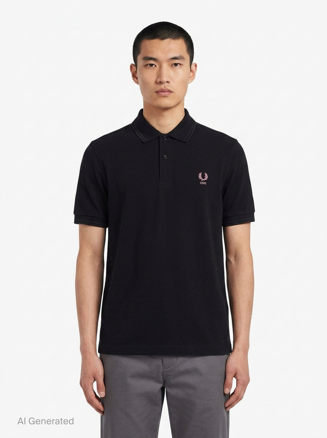 Short Sleeve Polo Shirt | Comme des Garçons SHIRT | Club21 - front