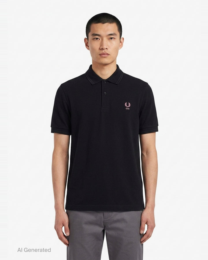 Short Sleeve Polo Shirt | Comme des Garçons SHIRT | Club21 - front