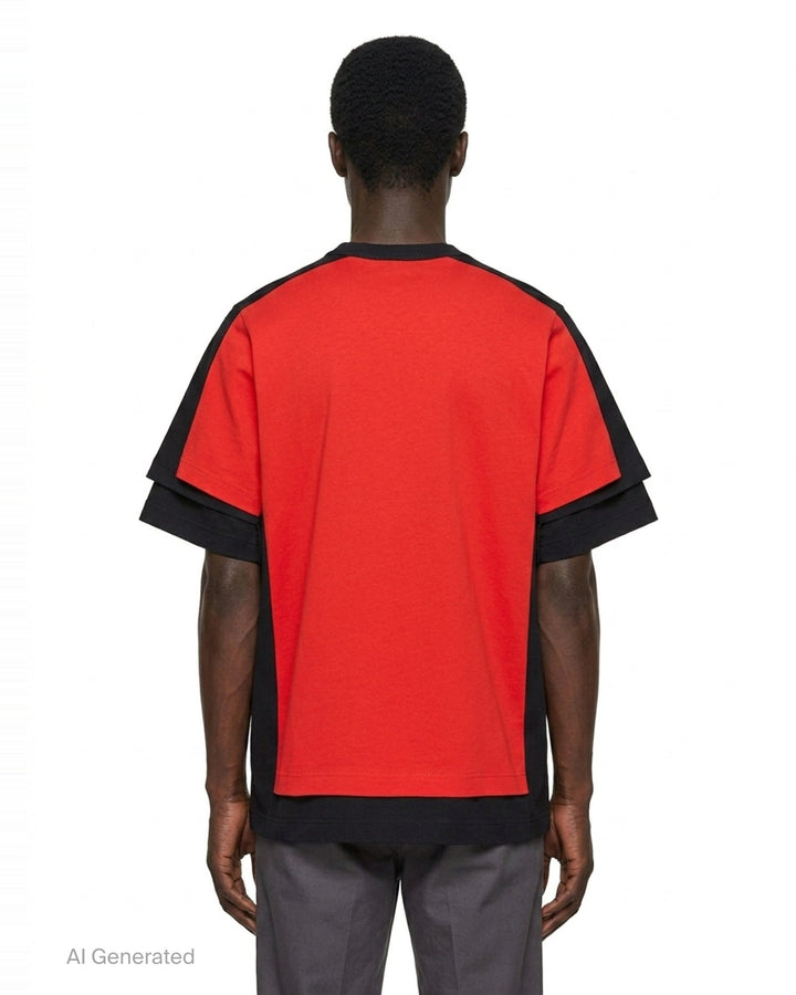 Two Way Colour Short Sleeve Tee | Comme des Garçons SHIRT | Club21 - back