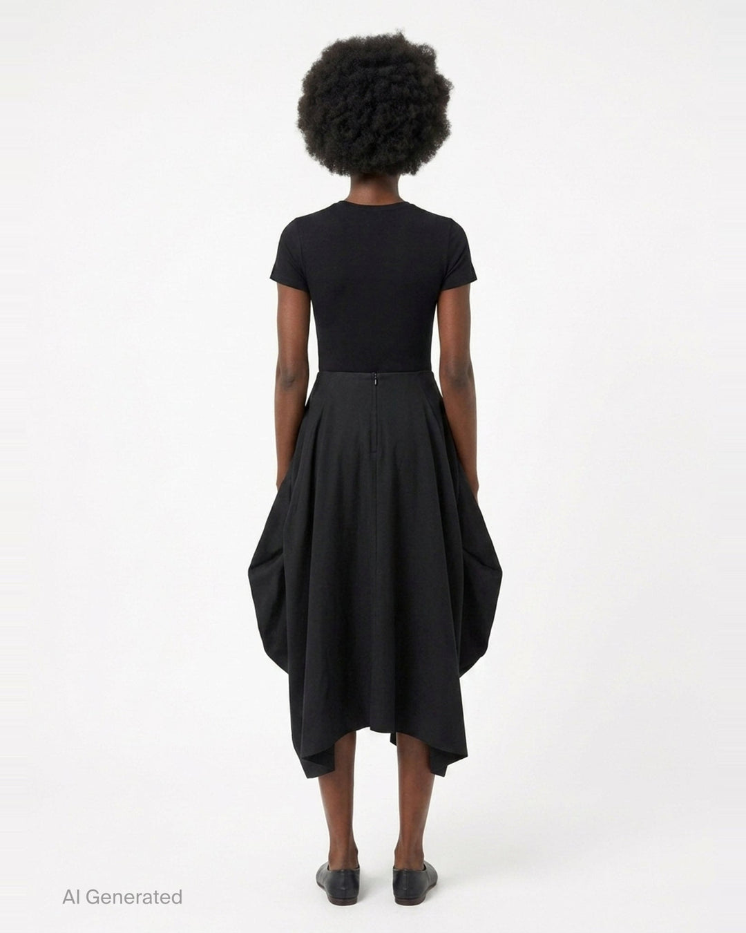 Structured Voluminous Pleated Skirt | Comme des Garçons | Club21 - back