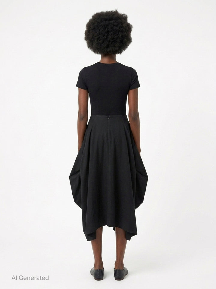 Structured Voluminous Pleated Skirt | Comme des Garçons | Club21 - back