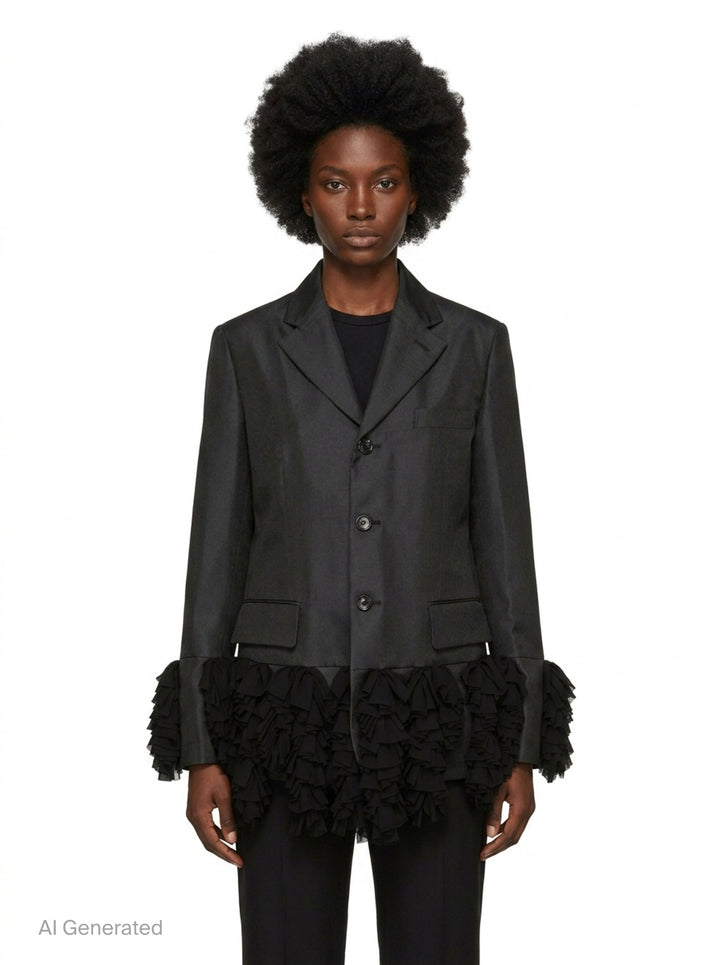 Tailored Blazer With Jellyfish Hem | Comme des Garçons | Club21 - front