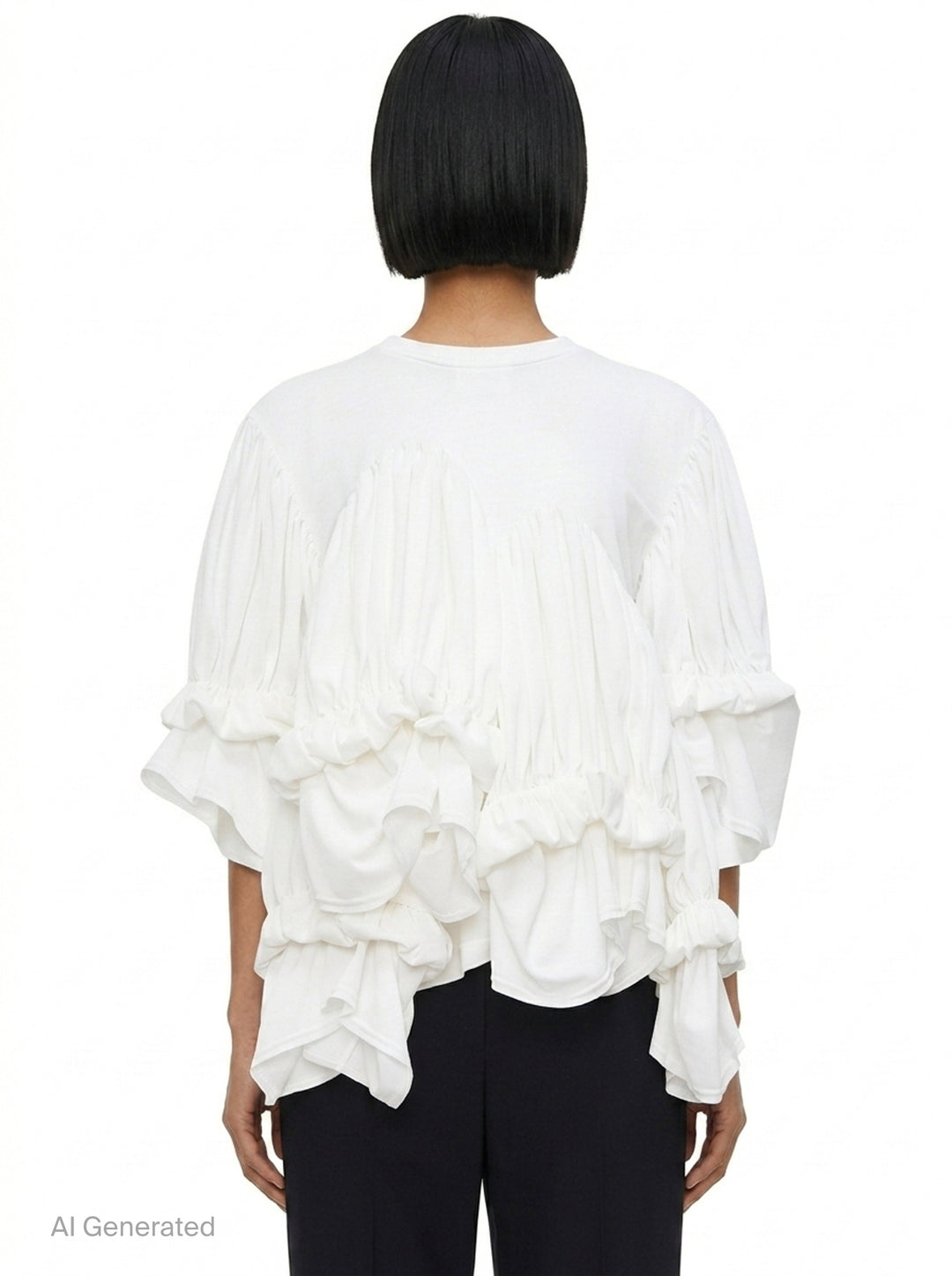 Translucent Layered Ruffle Top | Comme des Garçons | Club21 - back