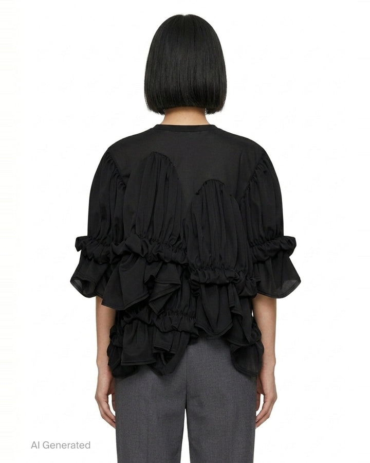 Translucent Layered Ruffle Top | Comme des Garçons | Club21 - back