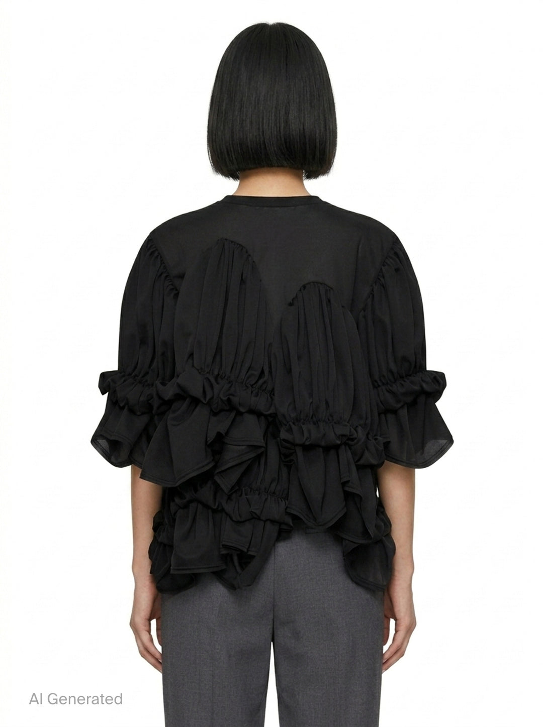 Translucent Layered Ruffle Top | Comme des Garçons | Club21 - back