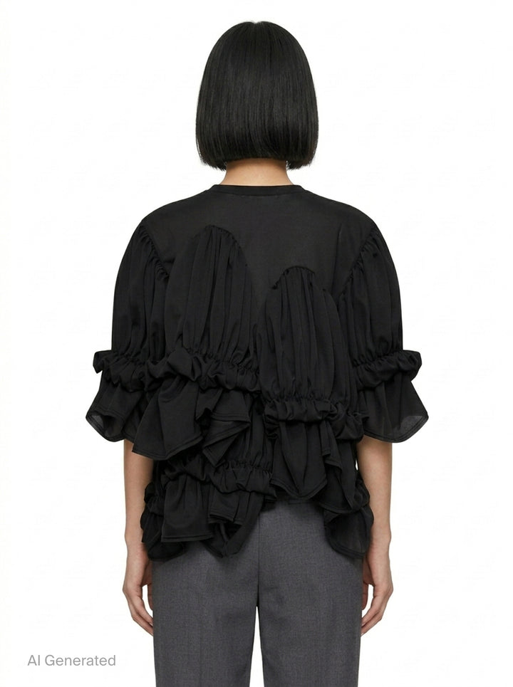 Translucent Layered Ruffle Top | Comme des Garçons | Club21 - back