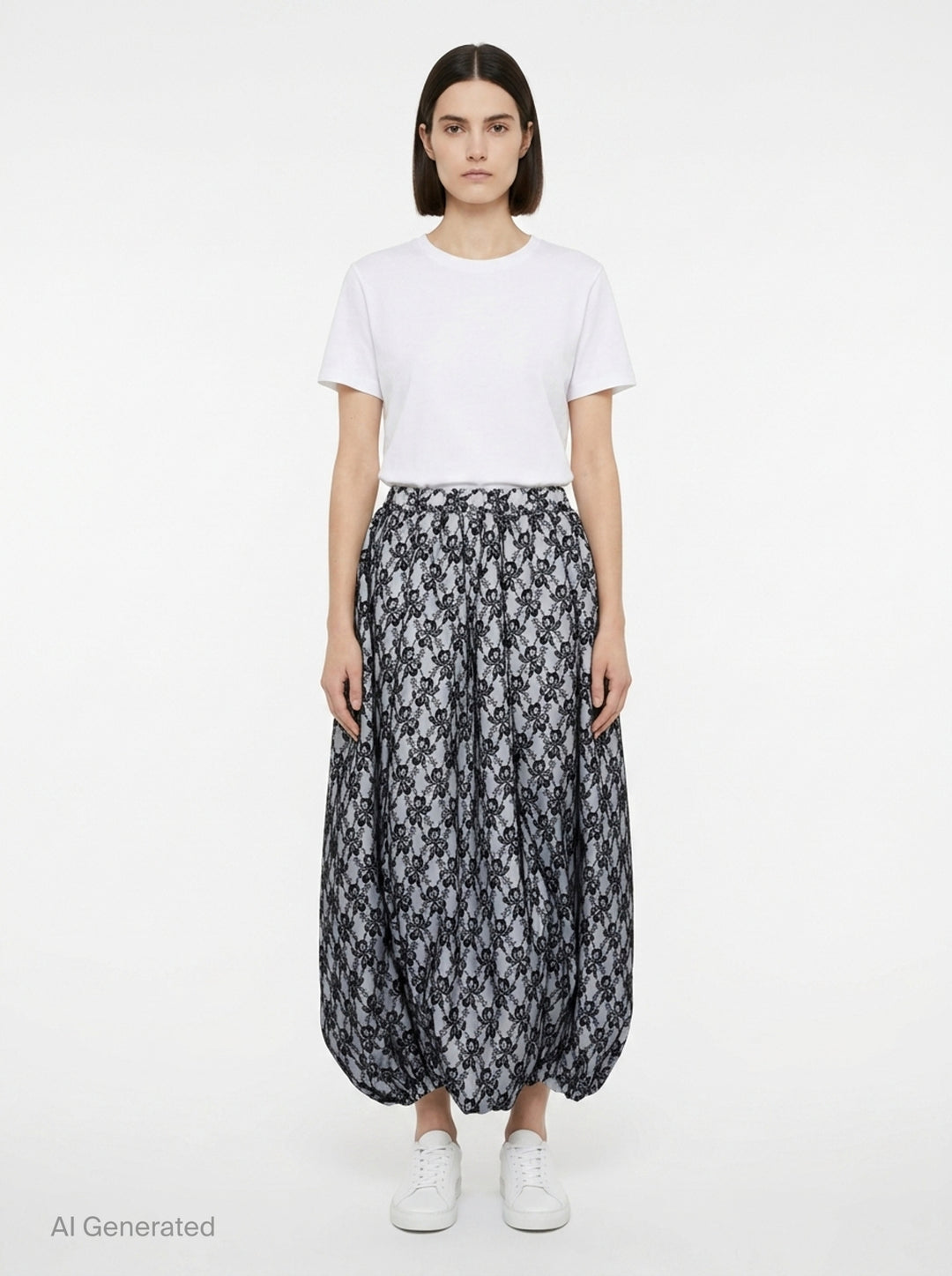 Voluminous Lace Parachute Pants | Comme des Garçons | Club21 - front