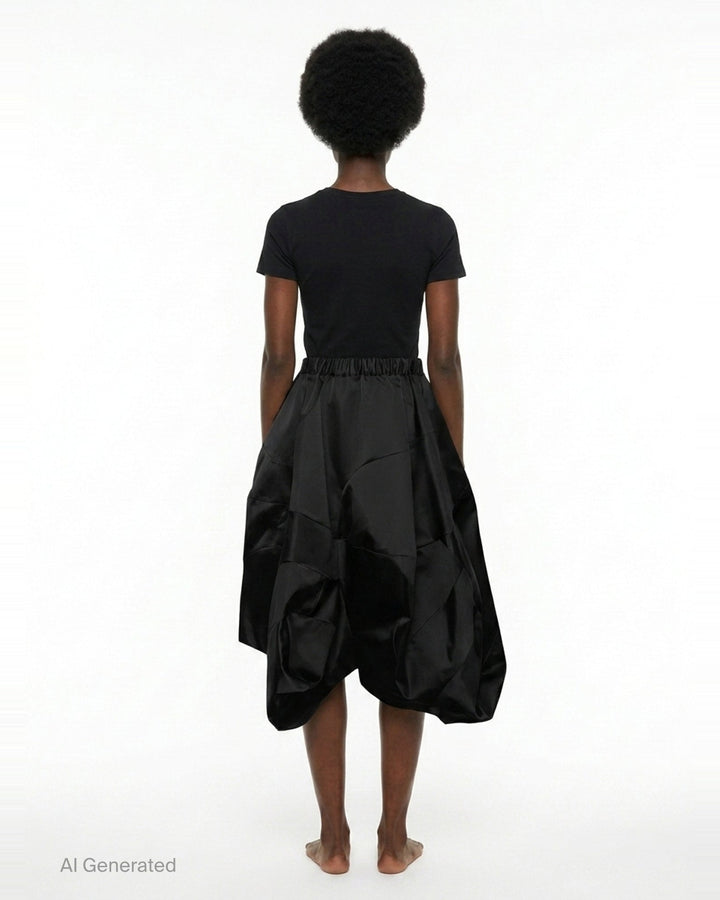 Voluminous Satin Bubble Skirt | Comme des Garçons | Club21 - back