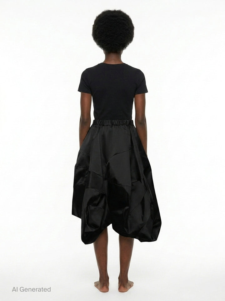 Voluminous Satin Bubble Skirt | Comme des Garçons | Club21 - back