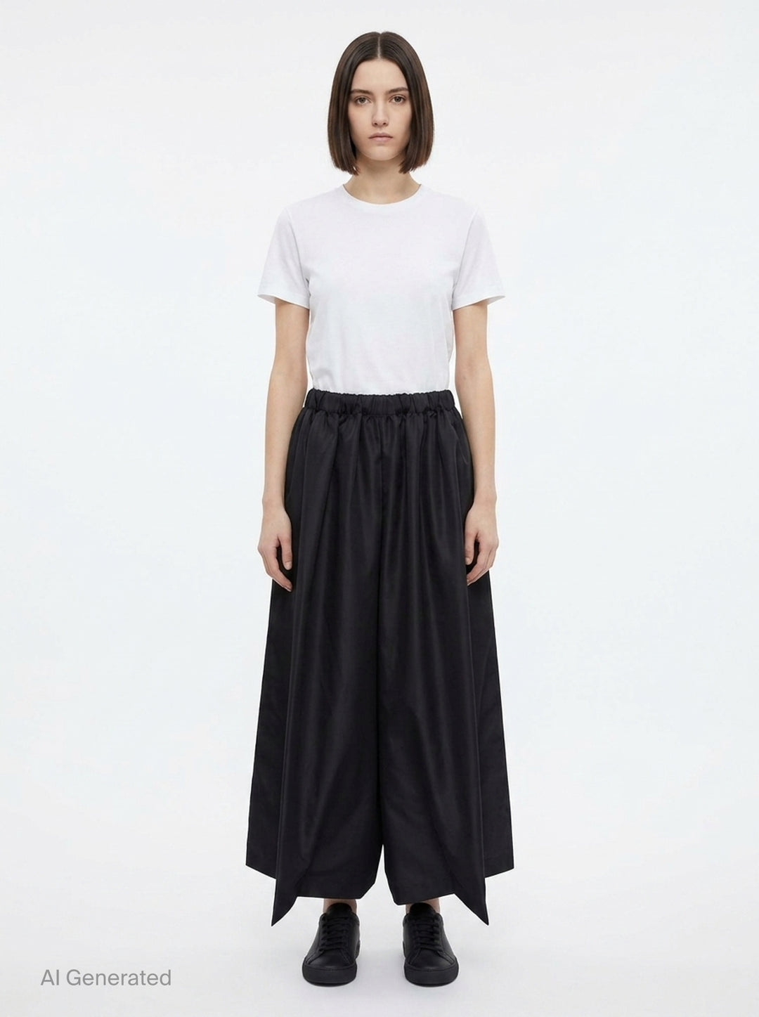 Wide-Leg Elongated Trousers | Comme des Garçons | Club21 - front
