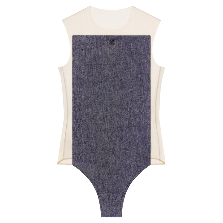 Frame Illusion Hooded Bodysuit