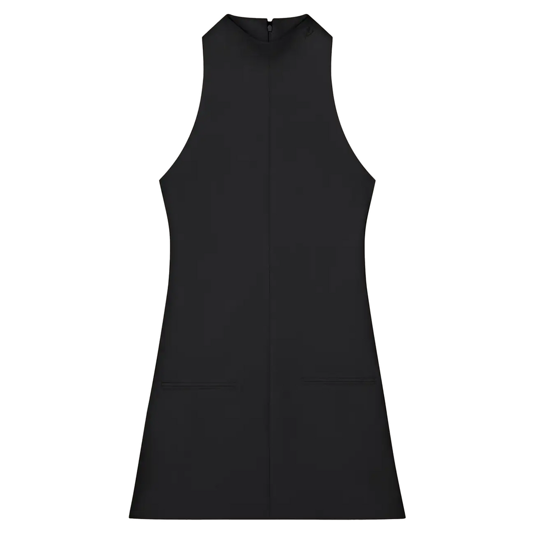 2-Pocket Twill A-Line Dress