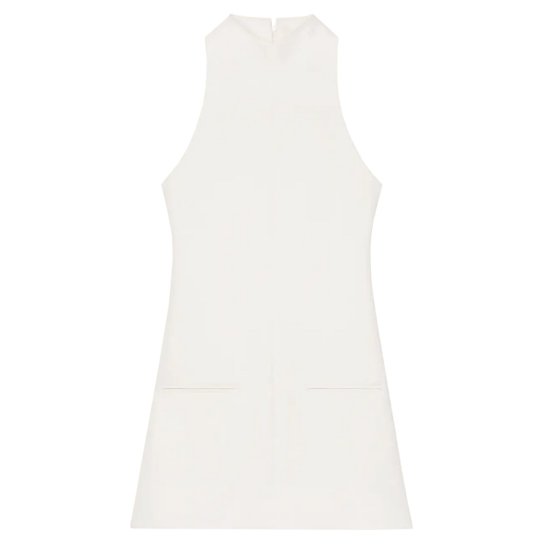 2-Pocket Twill A-Line Dress