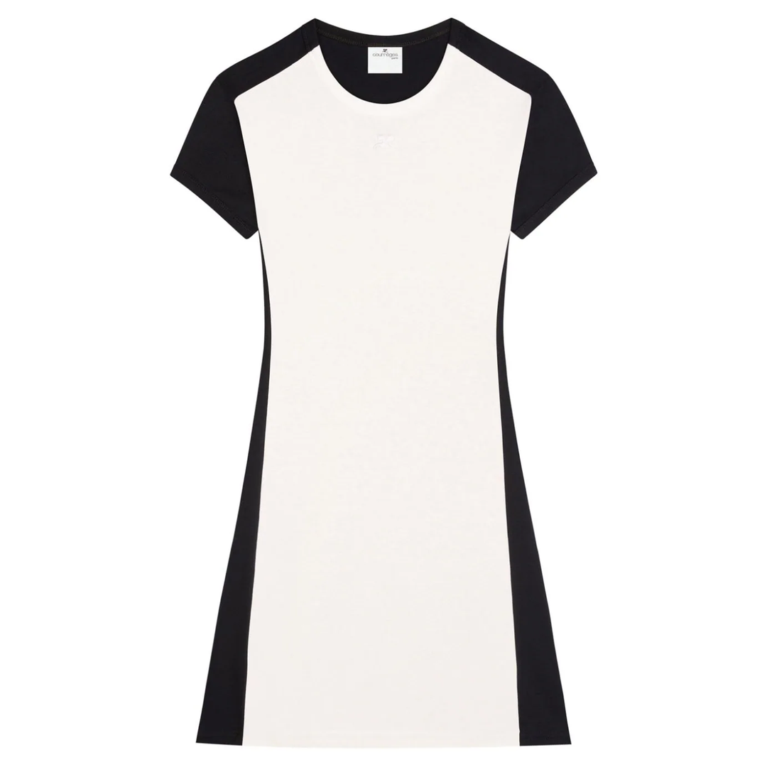 courreges_Contrast_Frame_Mini_Dress_White