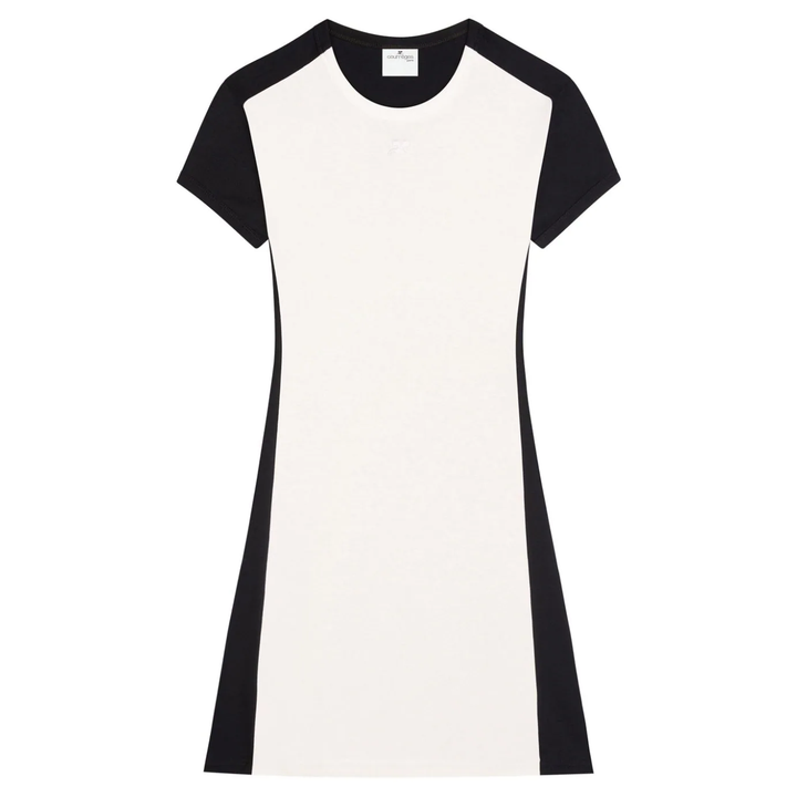 courreges_Contrast_Frame_Mini_Dress_White