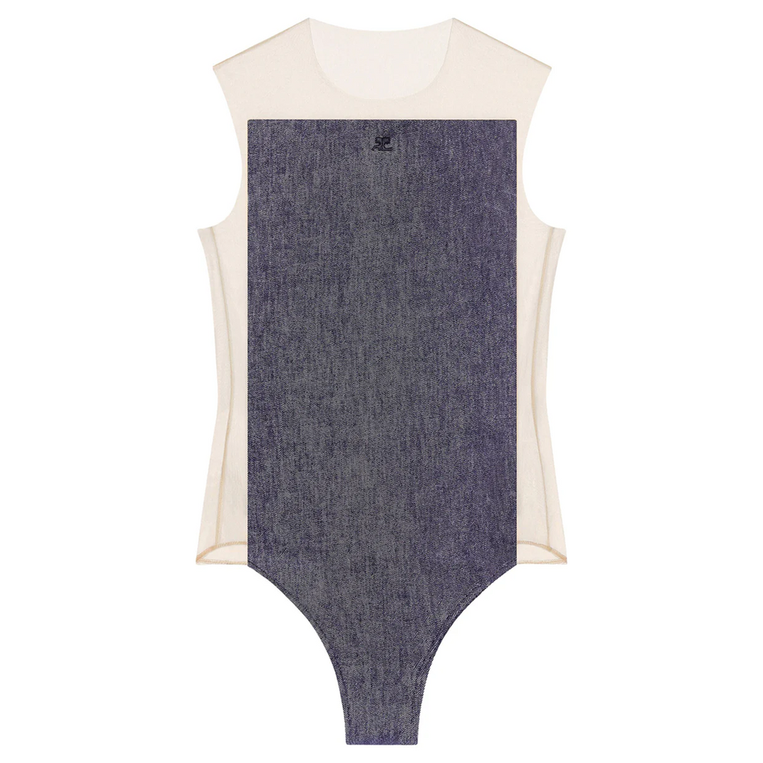 Frame Illusion Hooded Bodysuit