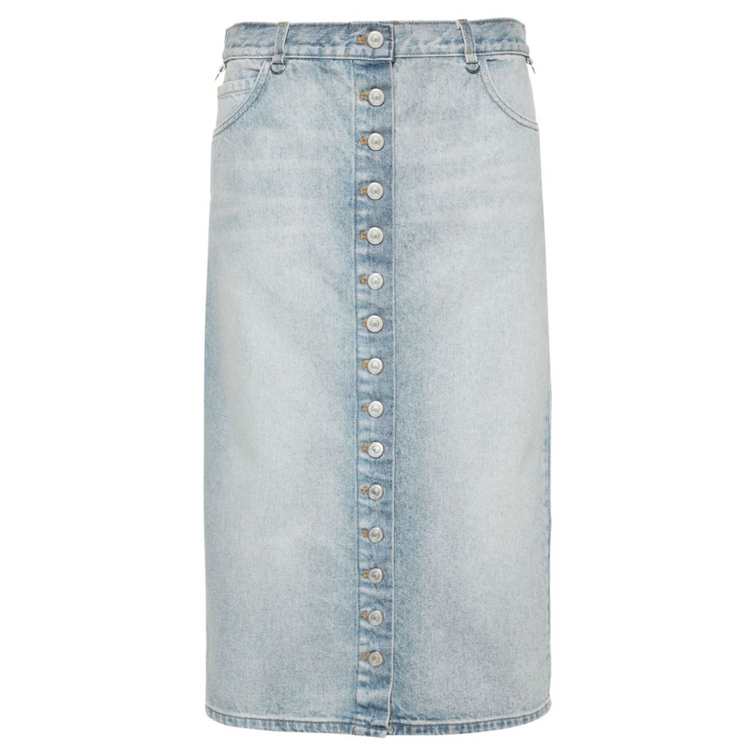 멀티플렉스 블루 데님 스커트