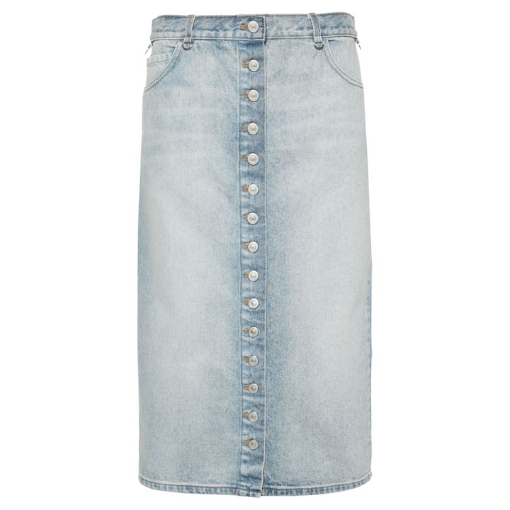멀티플렉스 블루 데님 스커트