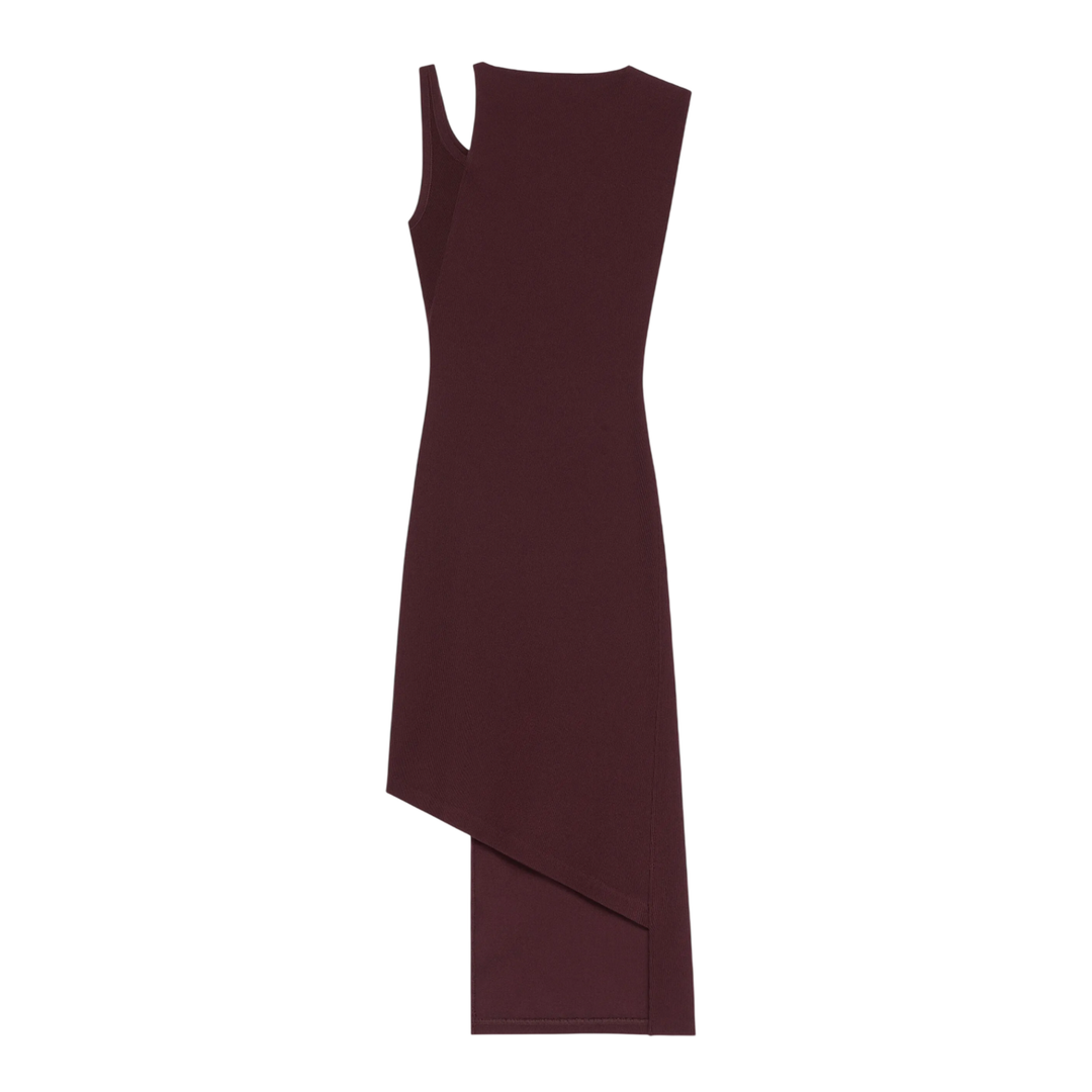 Oblique Square Rib Dress
