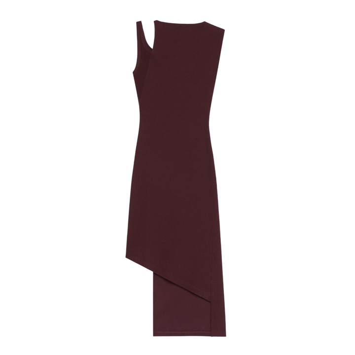 Oblique Square Rib Dress