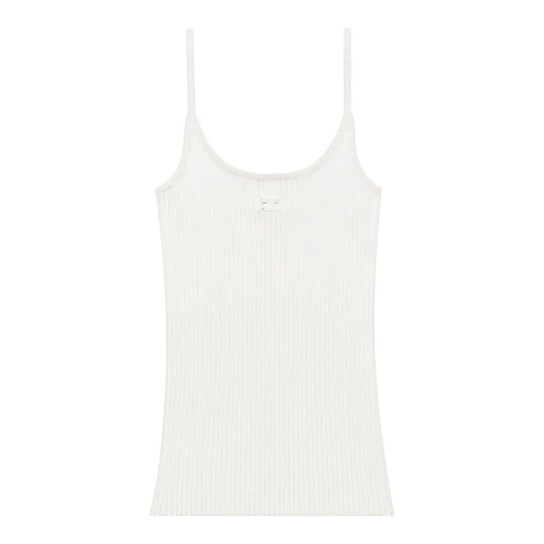 Club21 - courreges - Reedition Knit Tank Top - TANK TOPS - White