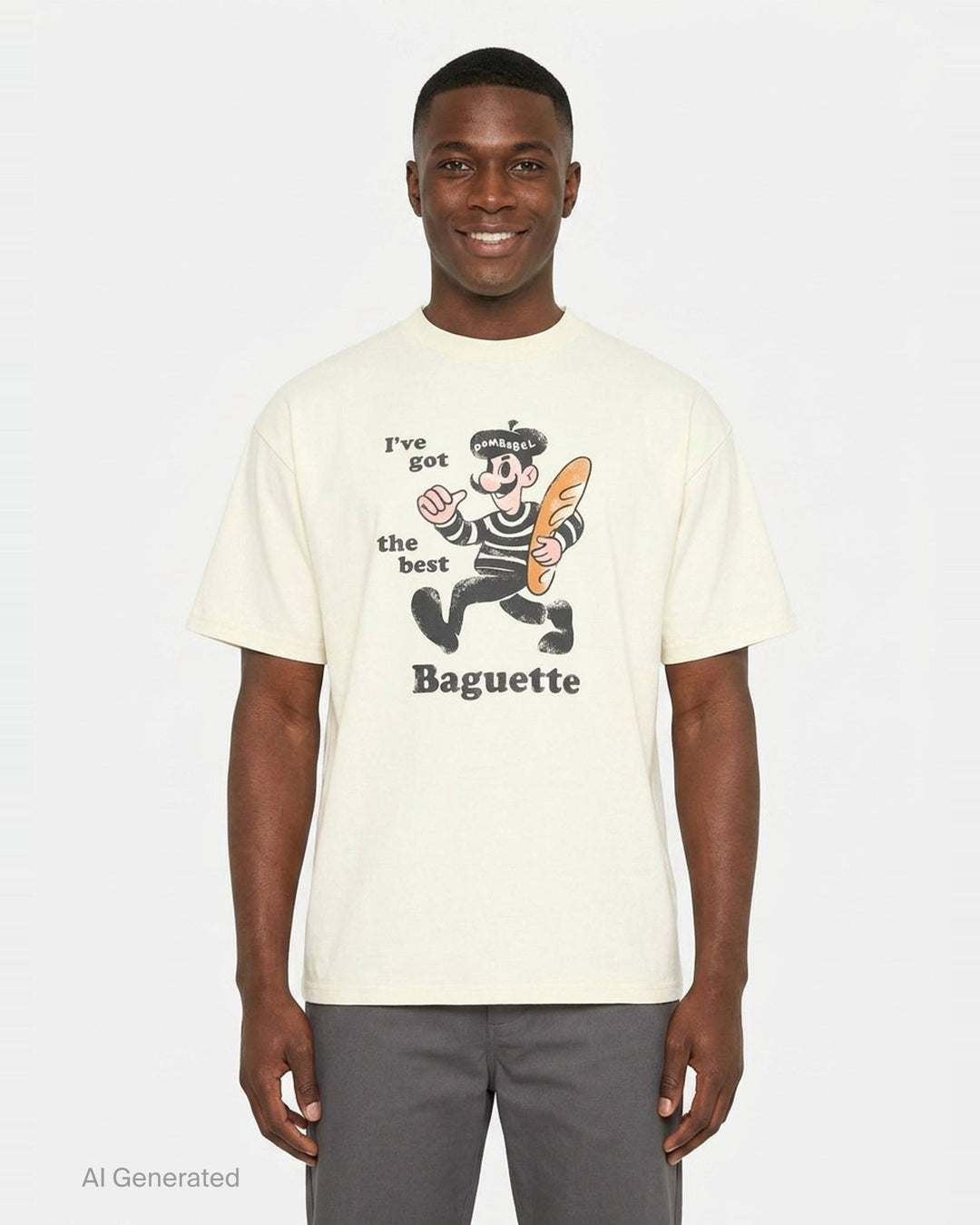 Baguette Graphic Tee | Domrebel | Club21 - front