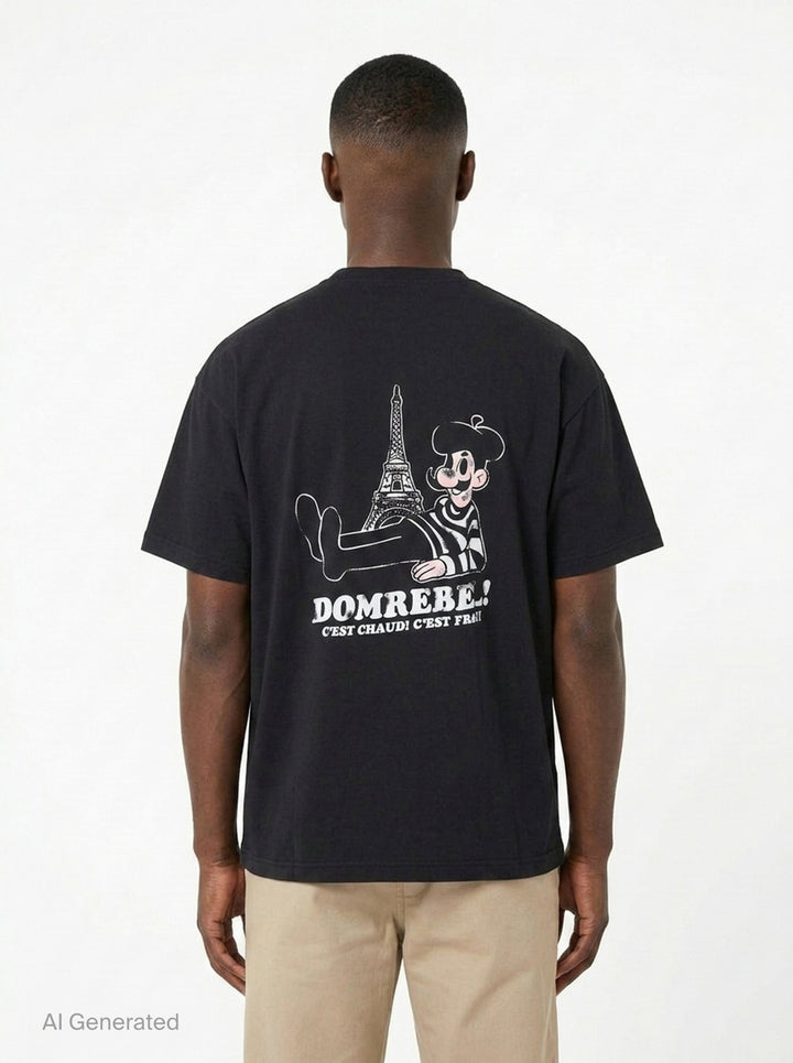 Baguette Graphic Tee | Domrebel | Club21 - back
