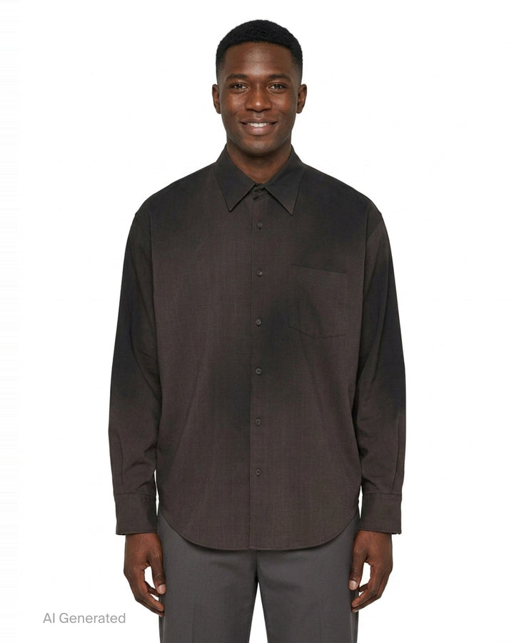 Smog Air Stained Long Sleeve Shirt | doublet | Club21 - front