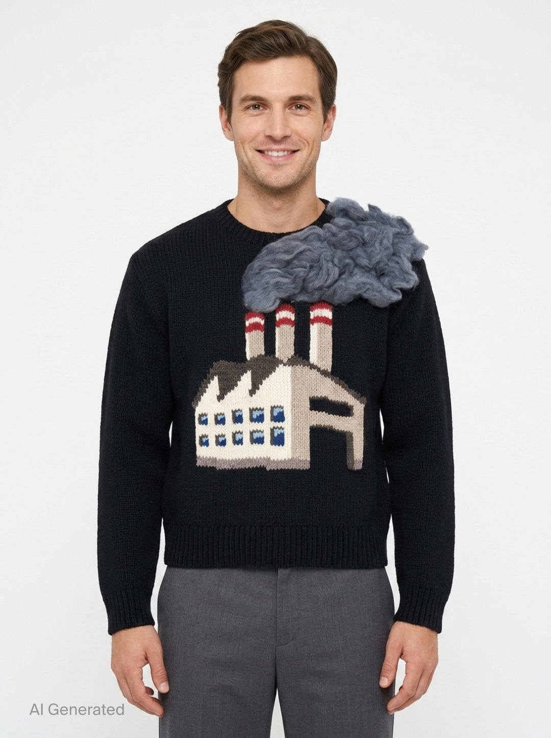 Smoking Factory Intarsia Knit | doublet | Club21 - front