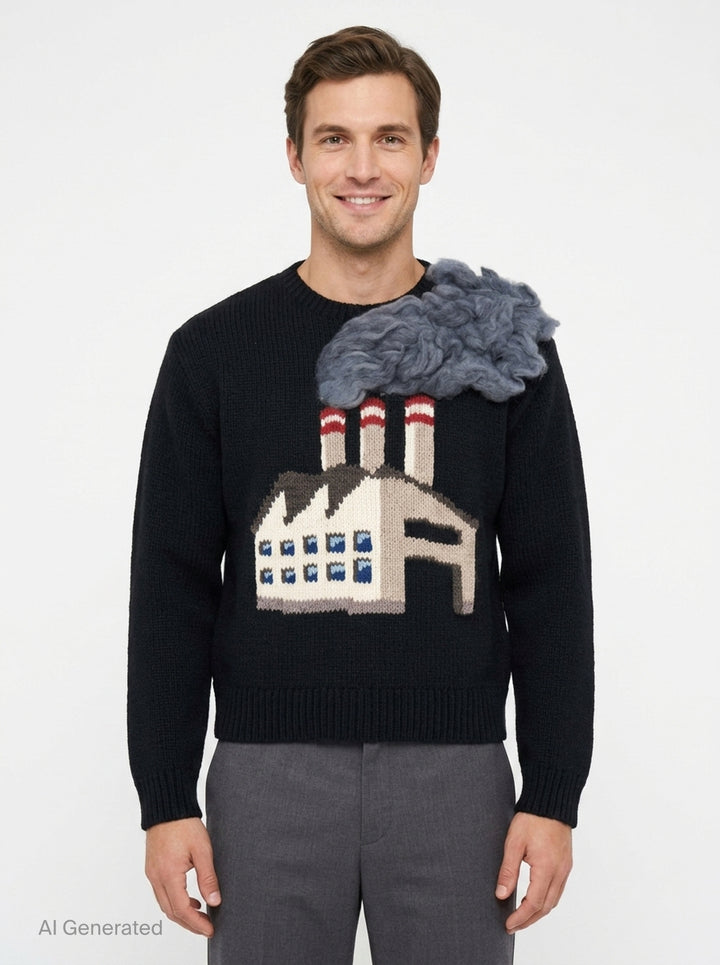 Smoking Factory Intarsia Knit | doublet | Club21 - front