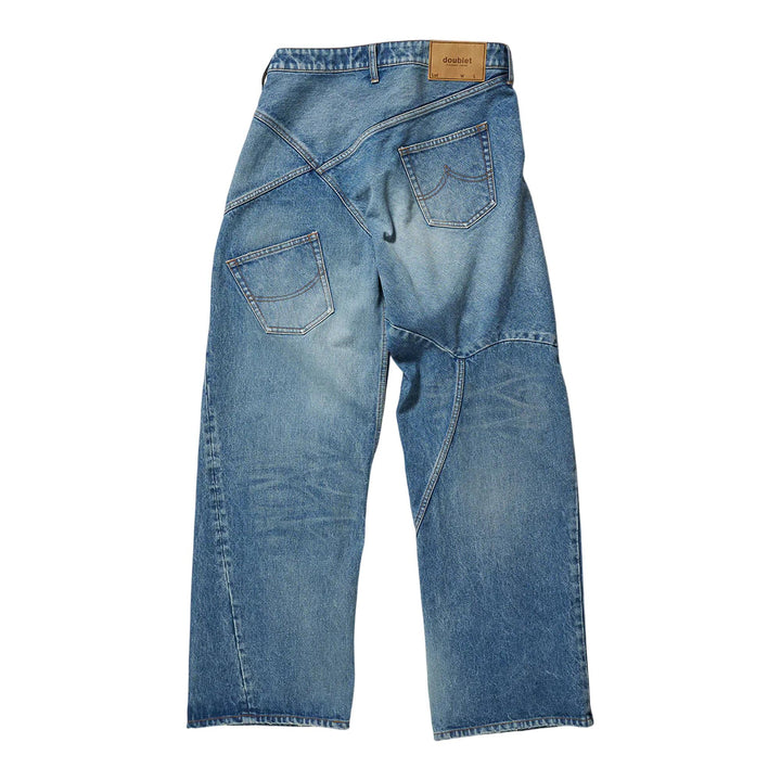 Club21 - doublet - Distorted Cutting Denim Pants - JEANS - Indigo